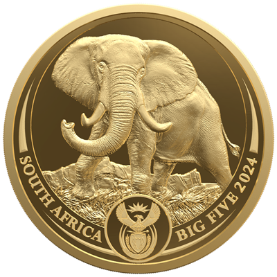 1/4 oz Gold Coin - Big Five III - Elephant - 2024