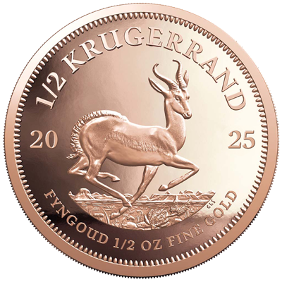 1/2 oz Proof  Gold Coin - Krugerrand - 2025