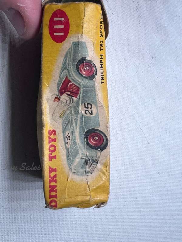 Dinky Toys #111 Triumph TR2 Sports Car With Original Box