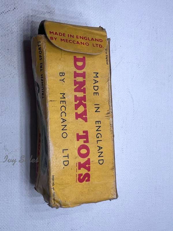Dinky Toys #111 Triumph TR2 Sports Car With Original Box