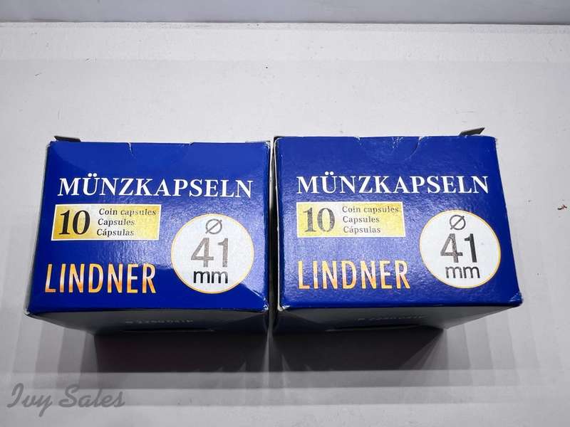 Coin Holders & Pockets Lindner Coin Capsules for Coins 41 mm for