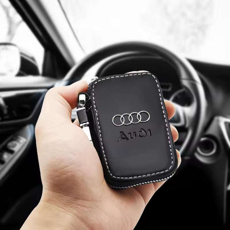 Leather Car Key Wallet for Audi