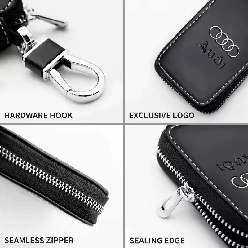 Leather Car Key Wallet for Audi