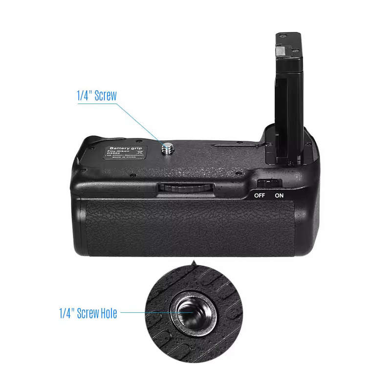 Generic Battery Grip for NIKON D5500 / D5600 DSLR Cameras (with IR remote shutter release)