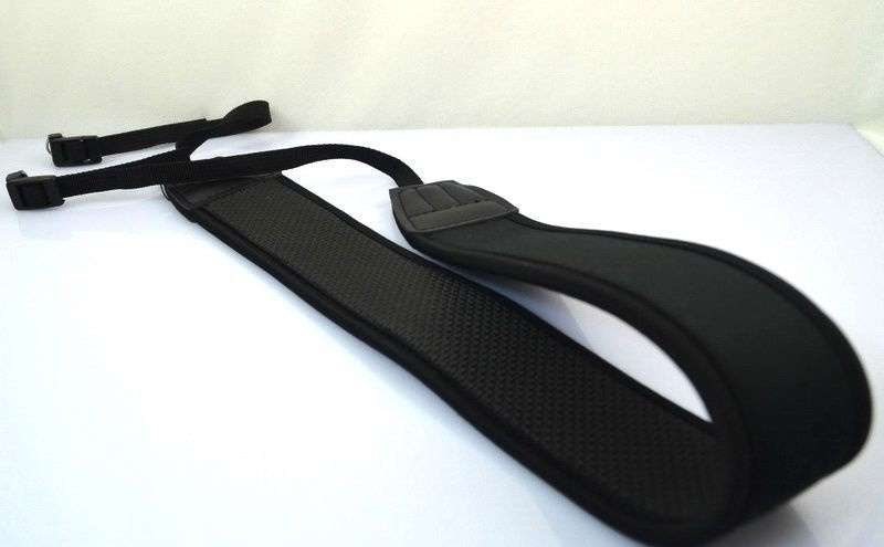 Neoprene BLACK Neck Strap for Cameras