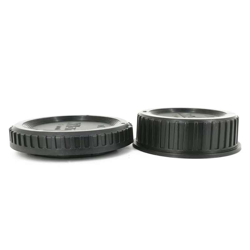 Generic Lens Rear Cap and Camera Body Cap Set for Nikon F-mount Cameras