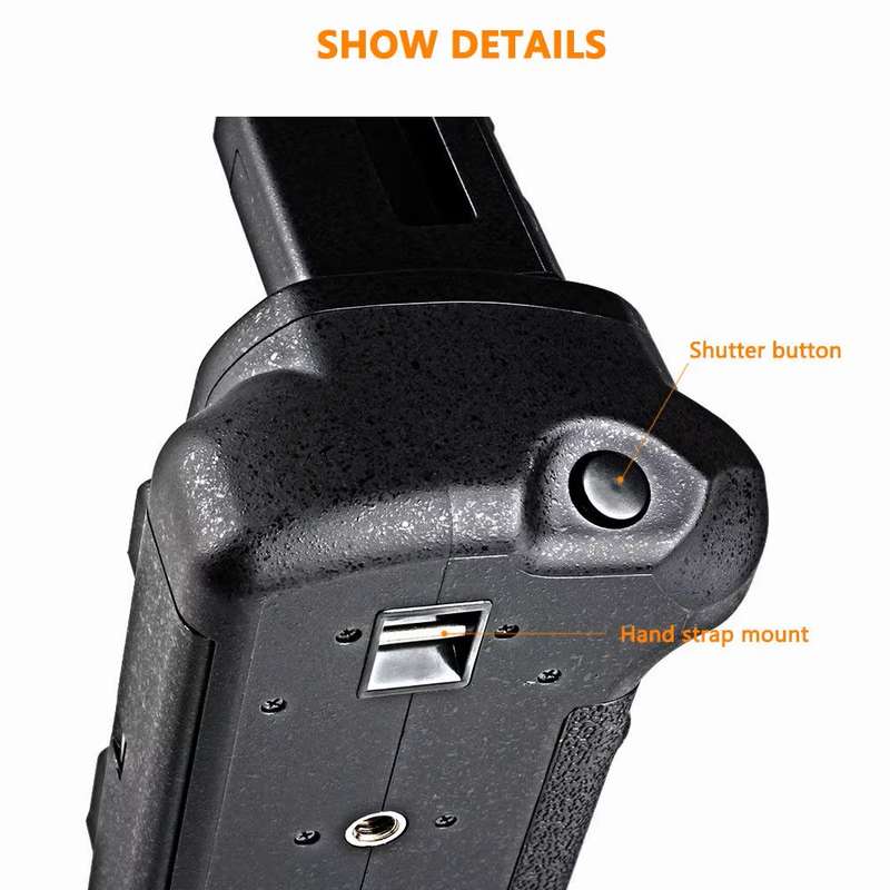 Generic Battery Grip for NIKON D5100 / D5200 /D5300 DSLR Cameras (Plus IR Remote Shutter Release)