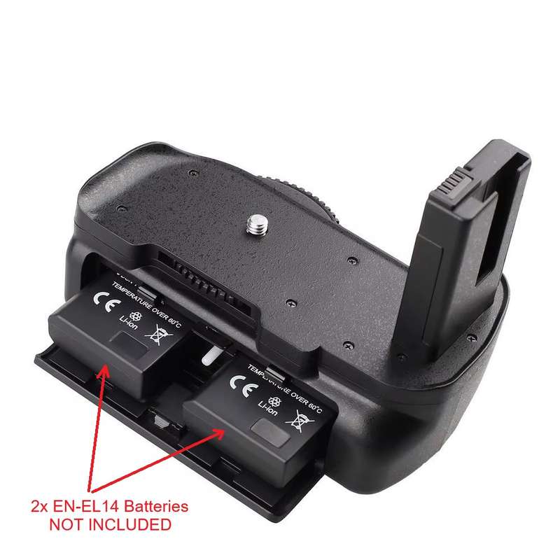 Generic Battery Grip for NIKON D5100 / D5200 /D5300 DSLR Cameras (Plus IR Remote Shutter Release)