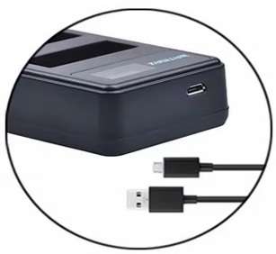 Generic (LCD Display) DUAL USB Charger for Canon LC-E6 / LP-E6 Batteries