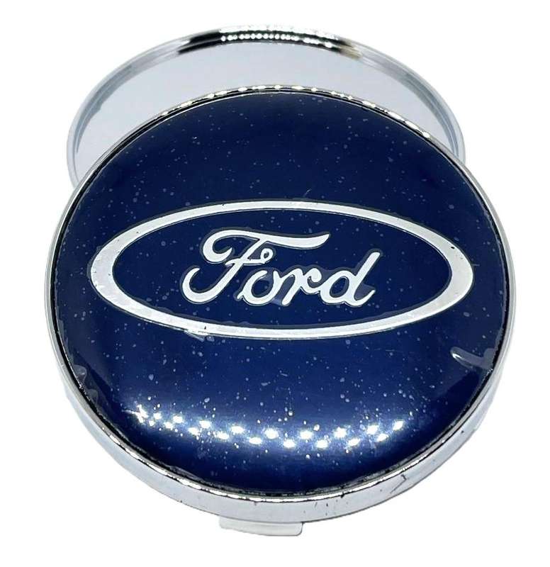 4x WHEEL CENTRE CAPS 60mm / 56mm for FORD (BLUE)