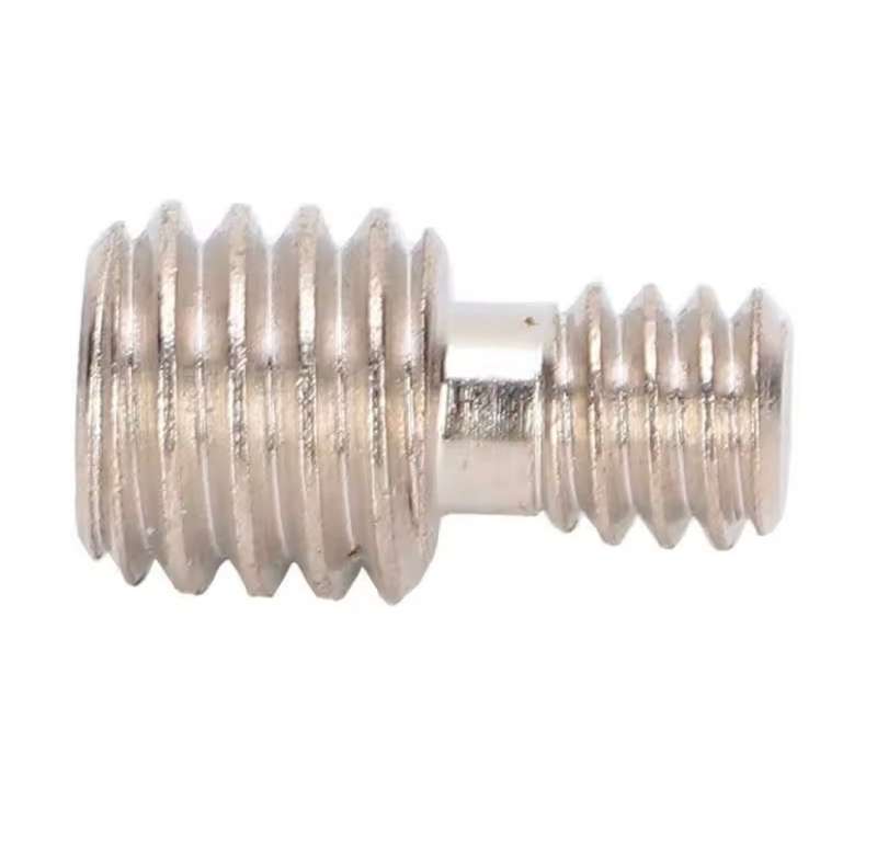 Double Head Stud 3/8 - 1/4 Male to Male Converter for Monopod Tripod Quick Release Plate