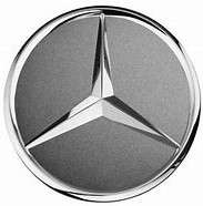 4x 75mm Wheel Centre Cap for Mercedes Benz (Chrome on Grey)