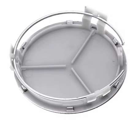 4x 75mm Wheel Centre Cap for Mercedes Benz (Dark Blue on Chrome)