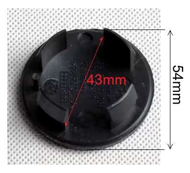 4pcs 54mm / 43mm Car Wheel Centre Caps Rim Hubcaps for MINI (MINI NAME)