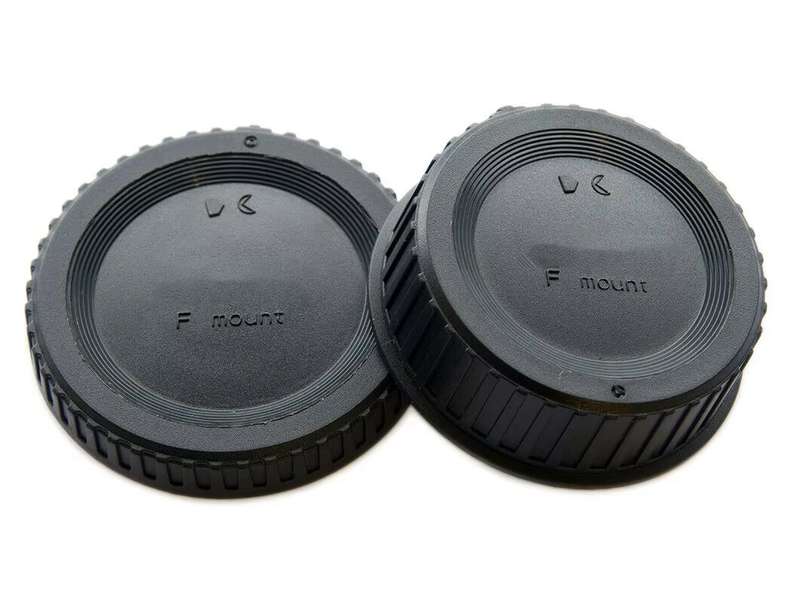 Generic Lens Rear Cap and Camera Body Cap Set for Nikon F-mount Cameras