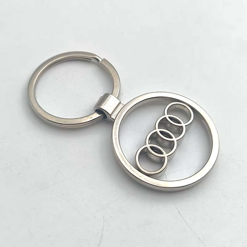 Metal Car Logo Keyring Keychain For Audi