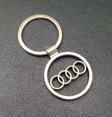 Metal Car Logo Keyring Keychain For Audi