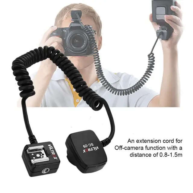 Viltrox SC-29 TTL Off-camera Shoe Sync Cord for Nikon DSLR / Flashes