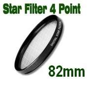 4-point star Filter for lens with 82mm Filter Thread