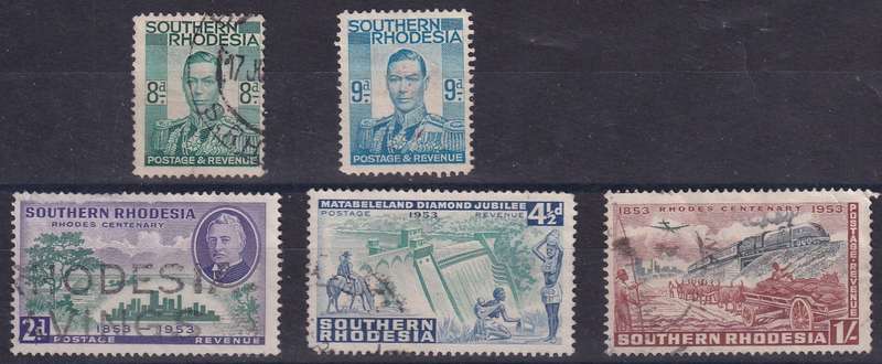 Southern Rhodesia, 1937_1953, Clearance Lot (more below)