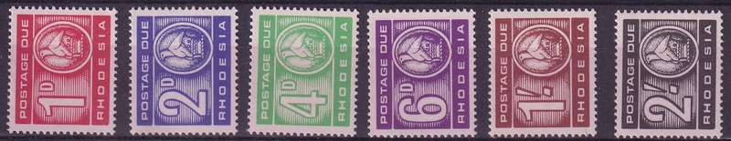 Rhodesia UDI, 1966 Postage Dues, Full Set, M/H