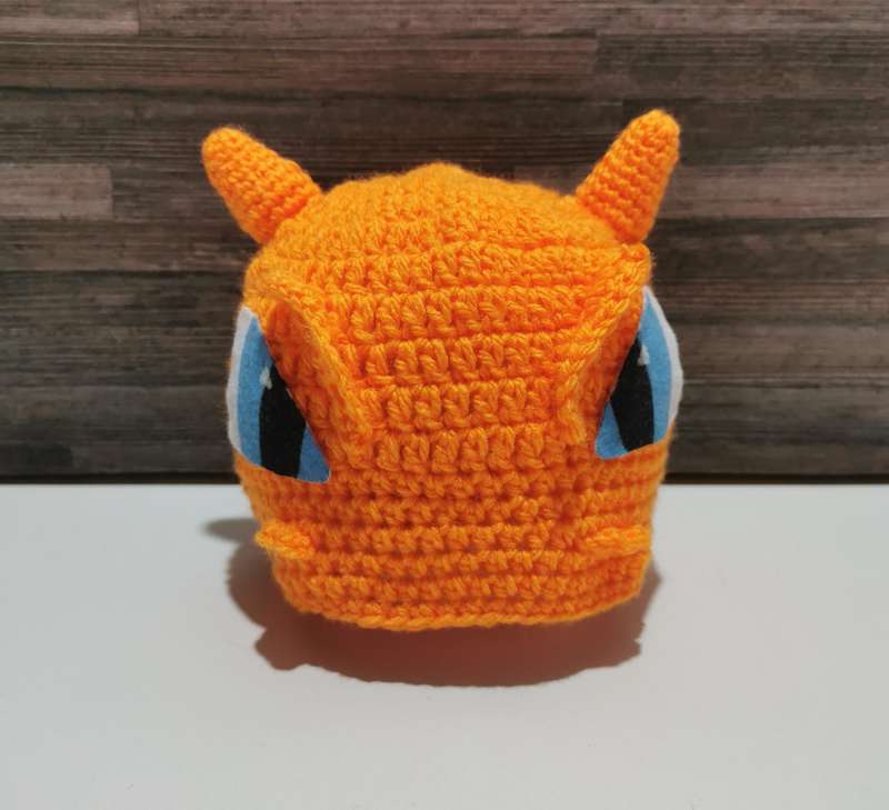Beautiful Pokémon Charizard Kiddies Beanie Hand Crochet