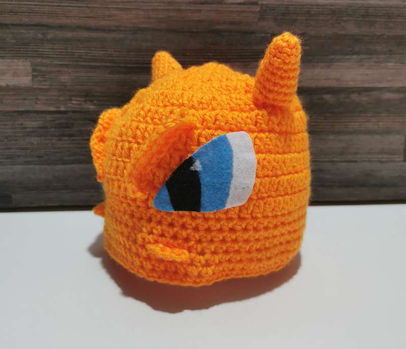 Beautiful Pokémon Charizard Kiddies Beanie Hand Crochet