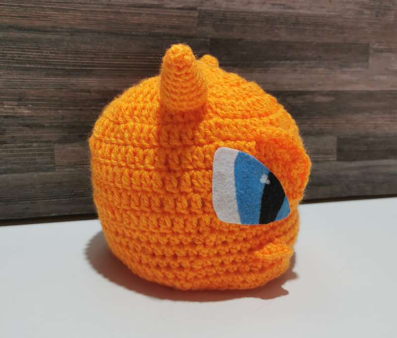 Beautiful Pokémon Charizard Kiddies Beanie Hand Crochet