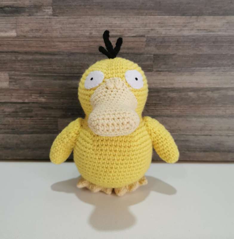 Beautiful Pokémon Psyduck Hand Crochet Plushy
