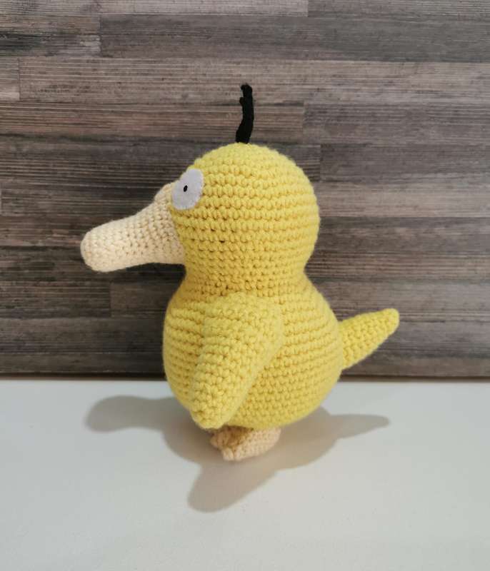 Beautiful Pokémon Psyduck Hand Crochet Plushy