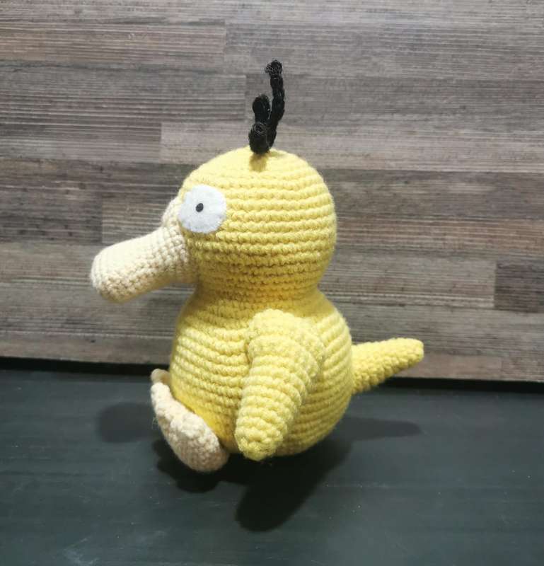 Beautiful Pokémon Psyduck Hand Crochet Plushy