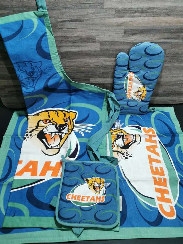 Vintage Cheetahs Braai/Kitchen Accessories Set