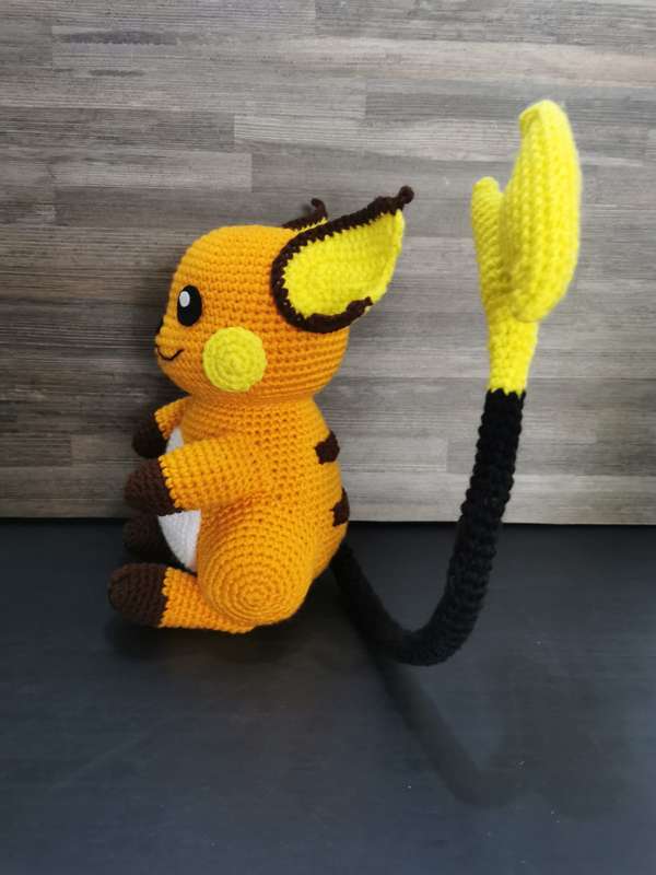 Beautiful Pokémon Raichu Hand Crochet Plushy