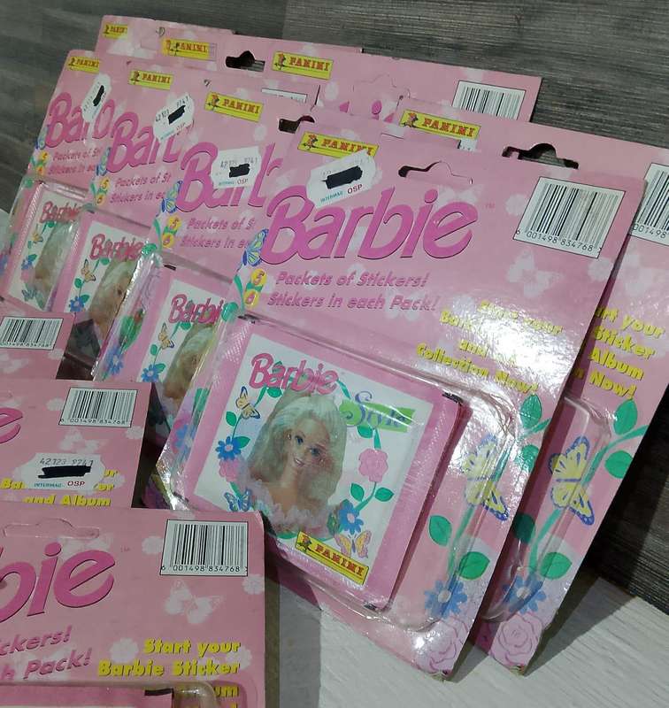 Vintage 1995 Panini Mattel Barbie Collectible Stickers(375 packets in total)