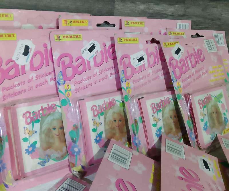 Vintage 1995 Panini Mattel Barbie Collectible Stickers(375 packets in total)