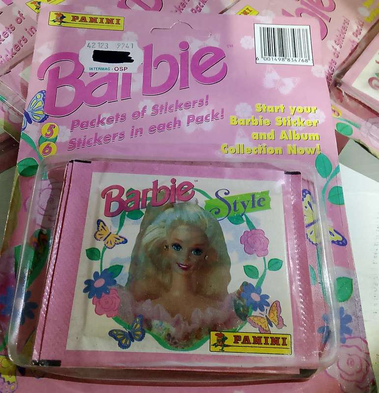 Vintage 1995 Panini Mattel Barbie Collectible Stickers(375 packets in total)