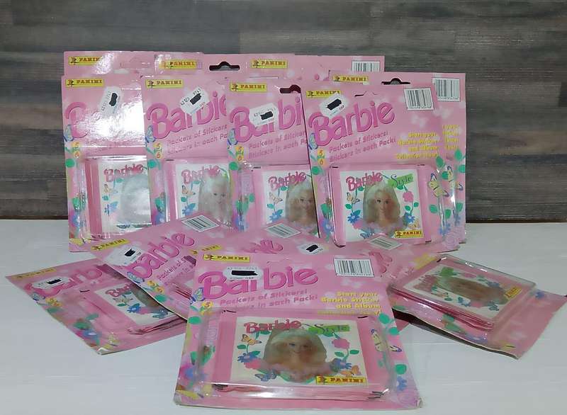 Vintage 1995 Panini Mattel Barbie Collectible Stickers(375 packets in total)