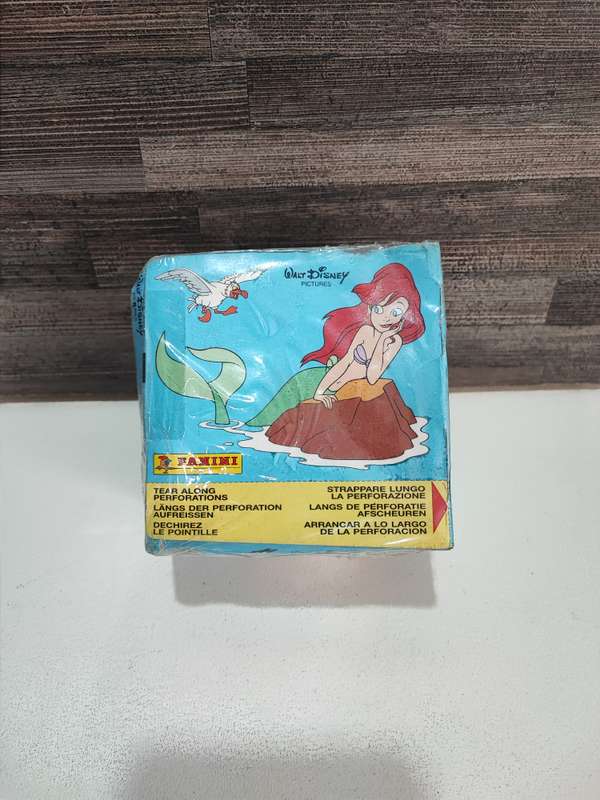 Vintage 1990 Panini Disney`s Little Mermaid Collectible Stickers(factory sealed box)