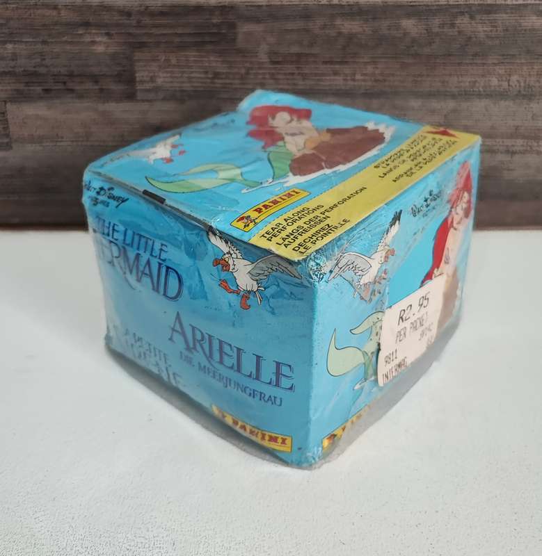 Vintage 1990 Panini Disney`s Little Mermaid Collectible Stickers(factory sealed box)