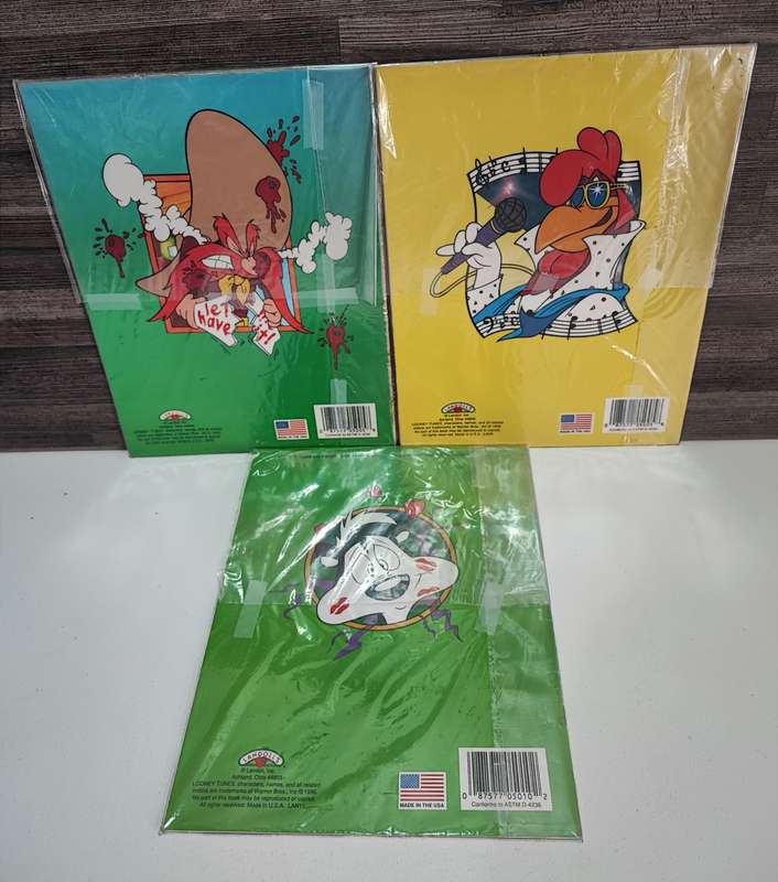 Vintage 1996 Looney Tunes Coloring & Activity Books