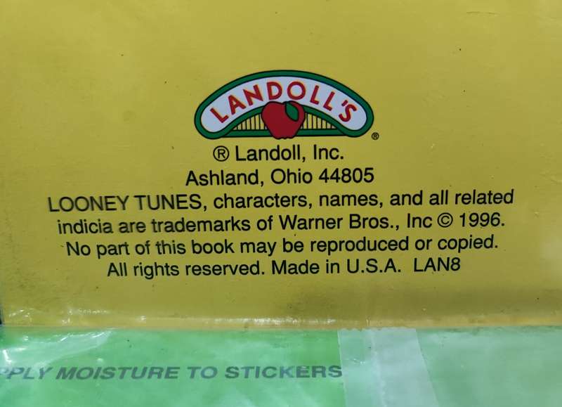 Vintage 1996 Looney Tunes Coloring & Activity Books