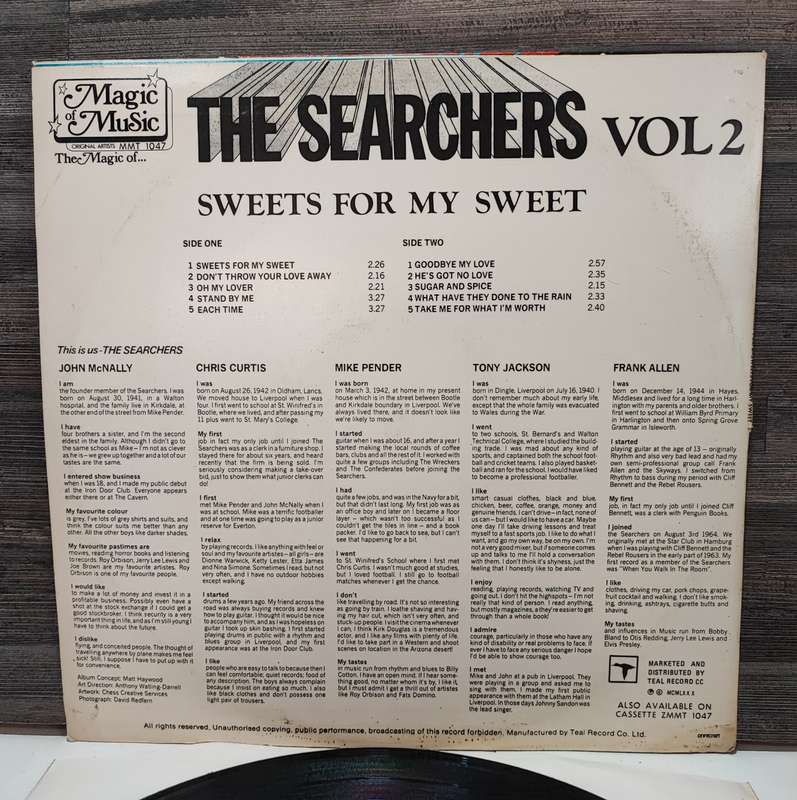 Vintage LP Record - The Searchers