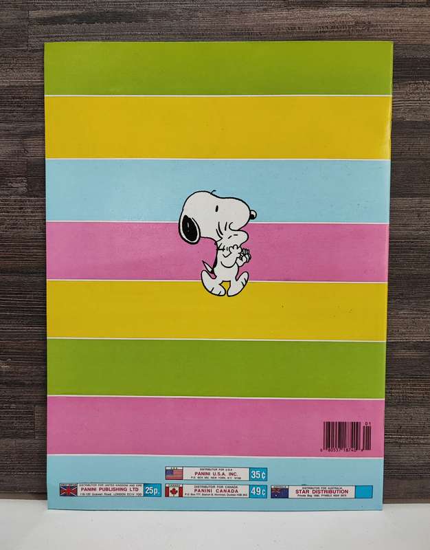 1986 Panini I Love Snoopy Sticker Album & Collectible Stickers