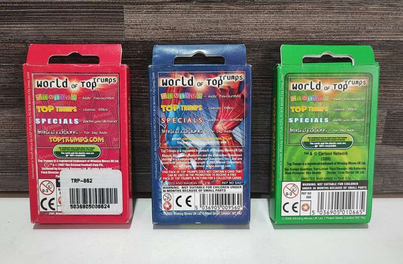 Top Trumps Card Combo(One bid for all)