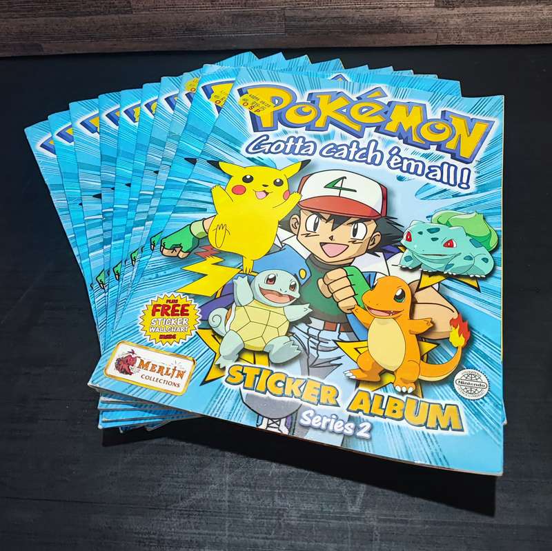 2000 Topps Pokémon Series 2 Sticker Albums(One Bid for all)
