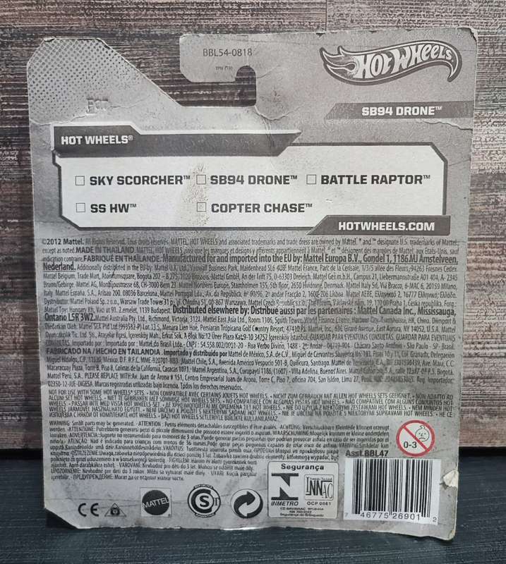 2012 Mattel Hotwheels SB94 Drone