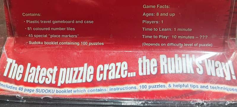 Rubik's Sudoku Game
