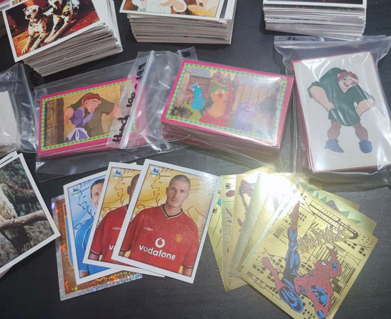 Huge lot Panini/Topps Mixed Stickers(One bid for all 1000)
