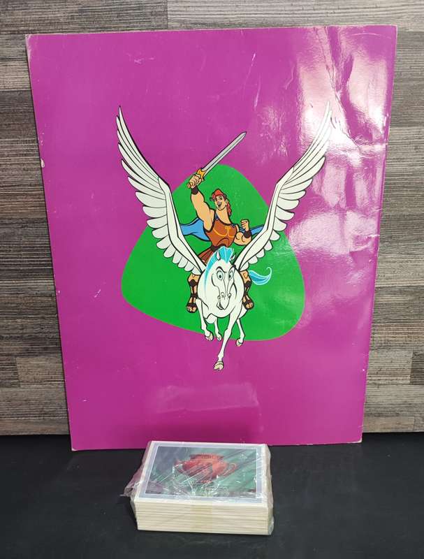 1996 Panini Disney`s Hercules Sticker Album & Collectible Stickers(Complete Sticker Set)