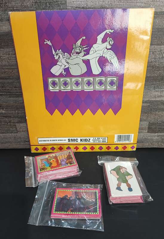 1996 Panini Disney`s The Hunchback of Notre Dame Sticker Album & Collectible Stickers(Complete Set)